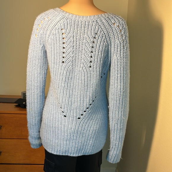 Calypso St Barth light Blue 100% wool sweater Small - Picture 4 of 7
